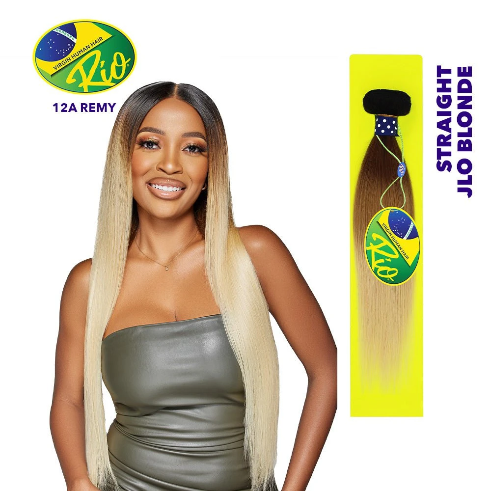 Rio 100% Virgin Human Hair Straight Single Bundles - JLO Blonde 3 Rio 100% Virgin Human Hair Straight Single Bundles - JLO Blonde