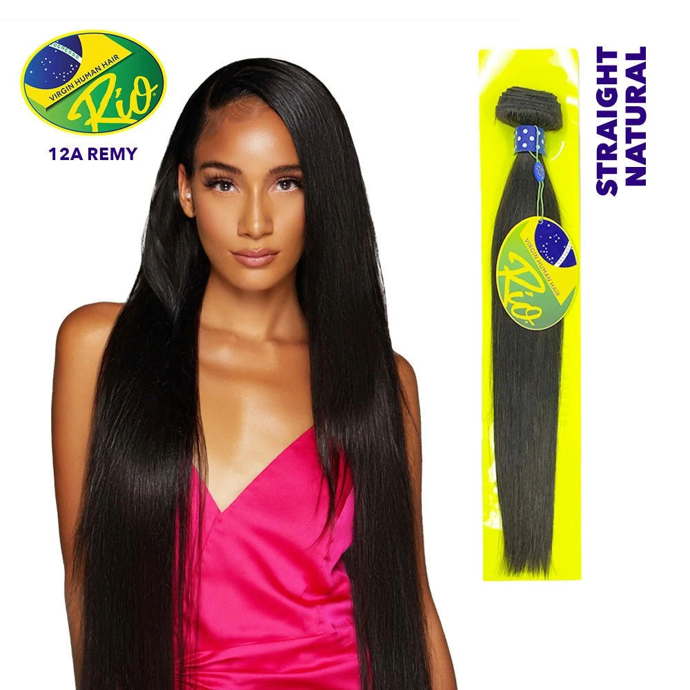 Rio 100% Virgin Human Hair Straight Single Bundles - Natural Color 3 Rio 100% Virgin Human Hair Straight Single Bundles - Natural Color