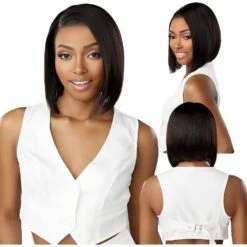 Sensationnel 13A 100% Virgin Human Hair 13X4 Glueless HD Lace Frontal Wig - Bob 12"