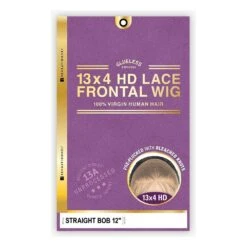 Sensationnel 13A 100% Virgin Human Hair 13X4 Glueless HD Lace Frontal Wig - Bob 12" -Beauty Exchanges sensationnel 13a 100 virgin human hair 13x4 glueless hd lace frontal wig bob 12 512738
