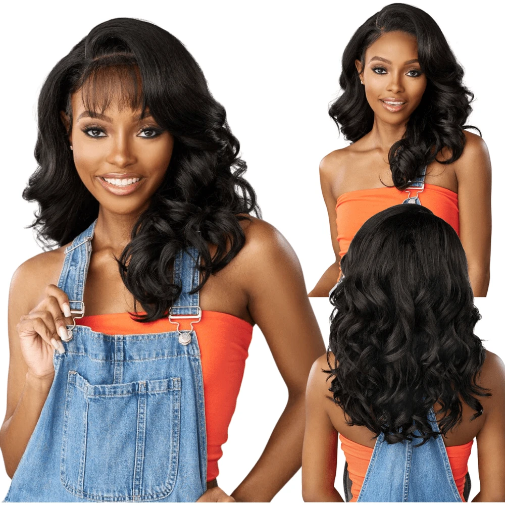 Sensationnel Butta Lace 90's Bang Glueless Synthetic HD Lace Wig - 910 3 Sensationnel Butta Lace 90's Bang Glueless Synthetic HD Lace Wig - 910