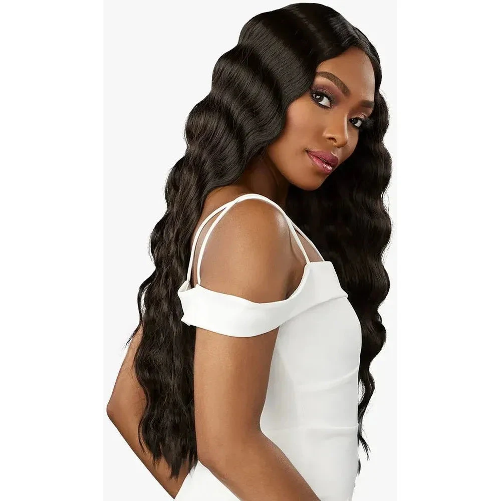 Sensationnel Butta Lace Human Hair Blend HD Lace Front Wig - Loose Crimp 28" 5 Sensationnel Butta Lace Human Hair Blend HD Lace Front Wig - Loose Crimp 28" - Image 3