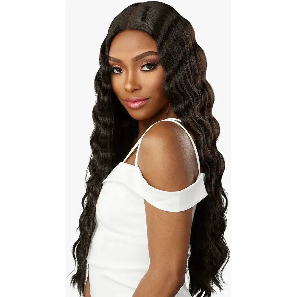 Sensationnel Butta Lace Human Hair Blend HD Lace Front Wig - Loose Crimp 28" 4 Sensationnel Butta Lace Human Hair Blend HD Lace Front Wig - Loose Crimp 28" - Image 2