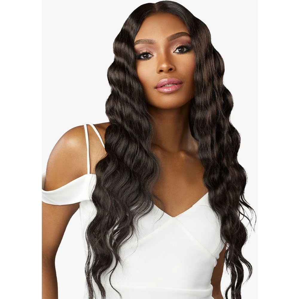 Sensationnel Butta Lace Human Hair Blend HD Lace Front Wig - Loose Crimp 28" 7 Sensationnel Butta Lace Human Hair Blend HD Lace Front Wig - Loose Crimp 28" - Image 5