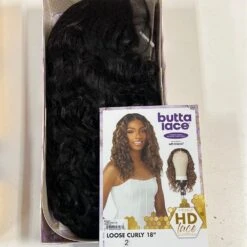 Sensationnel Butta Lace Human Hair Blend HD Lace Front Wig - Loose Curly 18" -Beauty Exchanges sensationnel butta lace human hair blend hd lace front wig loose curly 18 394012