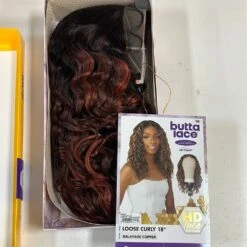 Sensationnel Butta Lace Human Hair Blend HD Lace Front Wig - Loose Curly 18" -Beauty Exchanges sensationnel butta lace human hair blend hd lace front wig loose curly 18 525594