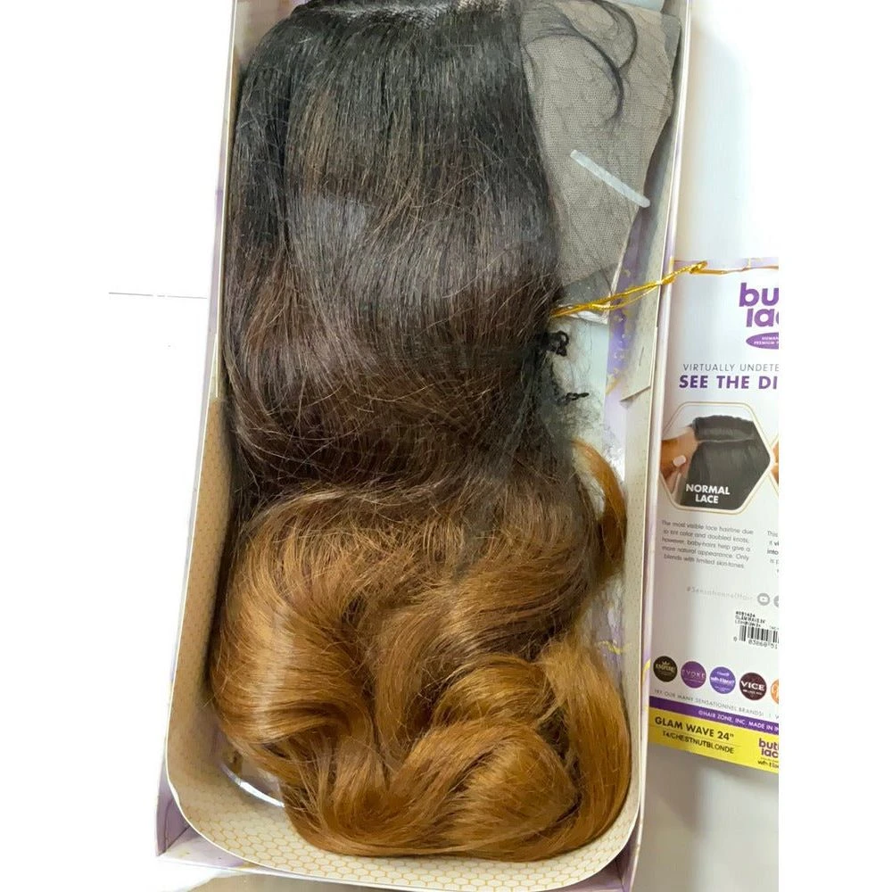 Sensationnel Butta Lace Human Hair Blend HD Lace Wig - Glam Wave 24" 9 Sensationnel Butta Lace Human Hair Blend HD Lace Wig - Glam Wave 24" - Image 7