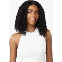 Sensationnel Butta Lace Wet & Wavy Human Hair Blend HD Lace Front Wig - Water Wave 12"
