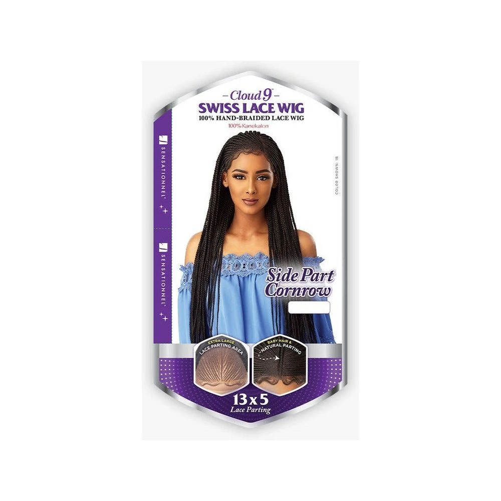 Sensationnel Cloud 9 13x5 Synthetic Lace Front Wig - Side Part Cornrow 4 Sensationnel Cloud 9 13x5 Synthetic Lace Front Wig - Side Part Cornrow - Image 2
