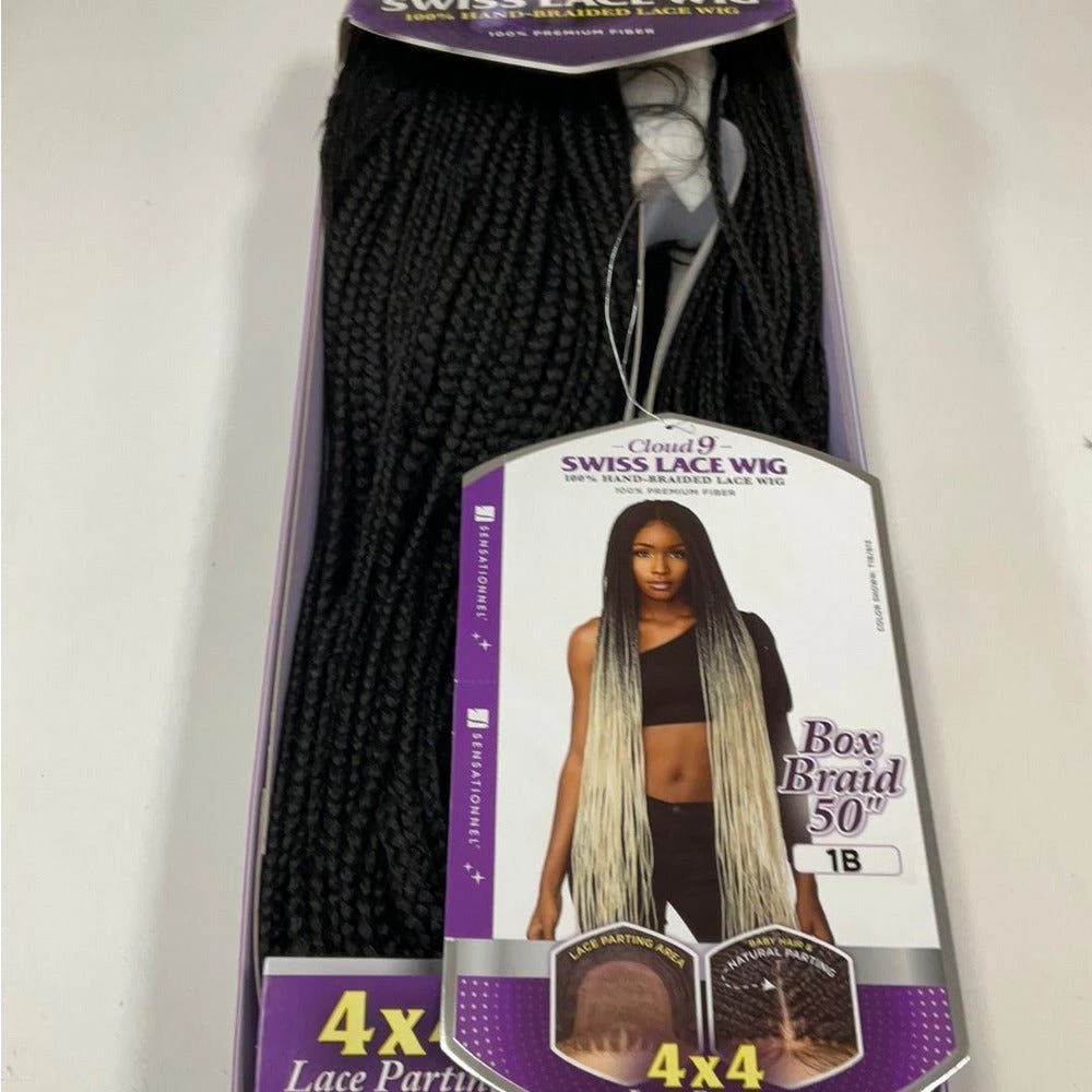 Sensationnel Cloud 9 4x4 Braided Lace Wig - 4x4 Box Braid 50" 9 Sensationnel Cloud 9 4x4 Braided Lace Wig - 4x4 Box Braid 50" - Image 7