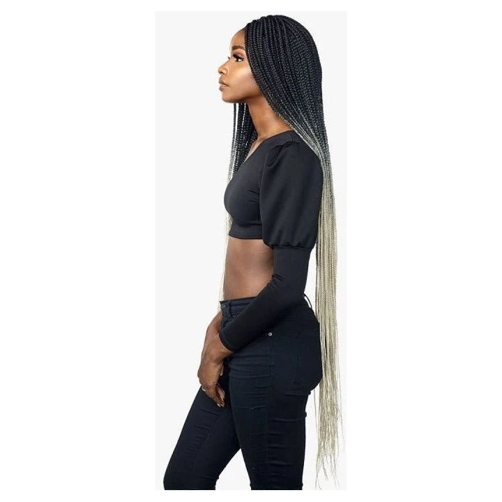 Sensationnel Cloud 9 4x4 Braided Lace Wig - 4x4 Box Braid 50" 6 Sensationnel Cloud 9 4x4 Braided Lace Wig - 4x4 Box Braid 50" - Image 4