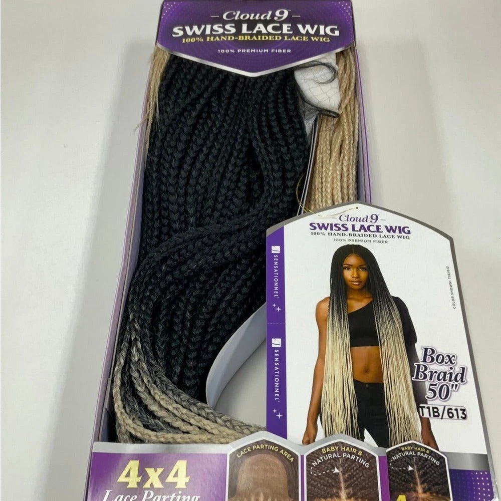 Sensationnel Cloud 9 4x4 Braided Lace Wig - 4x4 Box Braid 50" 7 Sensationnel Cloud 9 4x4 Braided Lace Wig - 4x4 Box Braid 50" - Image 5