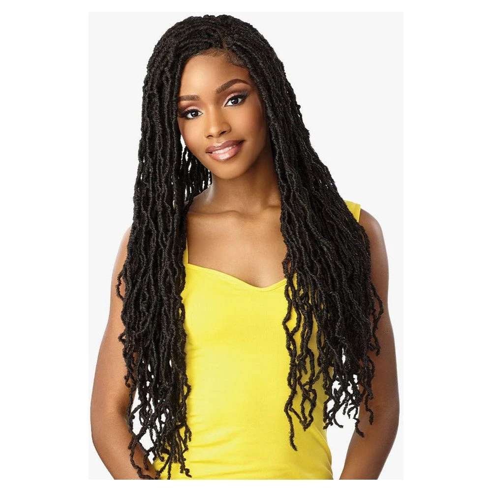 Sensationnel Cloud 9 4x4 Braided Swiss Lace Synthetic Lace Front Wig - Distressed Locs 28" 5 Sensationnel Cloud 9 4x4 Braided Swiss Lace Synthetic Lace Front Wig - Distressed Locs 28" - Image 3