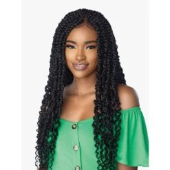 Sensationnel Cloud 9 4x4 Braided Synthetic Lace Front Wig - Passion Twist 28"