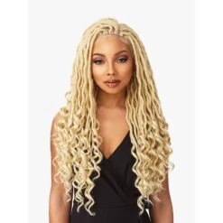 Sensationnel Cloud 9 4x4 Lace Parting Synthetic Braided Wig - Goddess Locs -Beauty Exchanges sensationnel cloud 9 4x4 lace parting synthetic braided wig goddess locs 142161