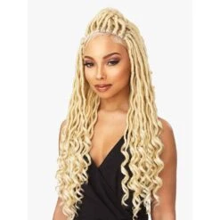 Sensationnel Cloud 9 4x4 Lace Parting Synthetic Braided Wig - Goddess Locs -Beauty Exchanges sensationnel cloud 9 4x4 lace parting synthetic braided wig goddess locs 895579