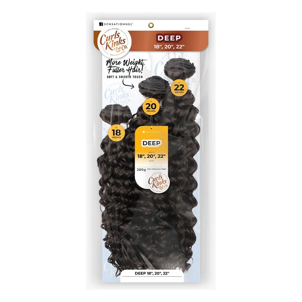 Sensationnel Curls Kinks & Co 100% Premium Fiber Multipack - Deep 4 Sensationnel Curls Kinks & Co 100% Premium Fiber Multipack - Deep - Image 2