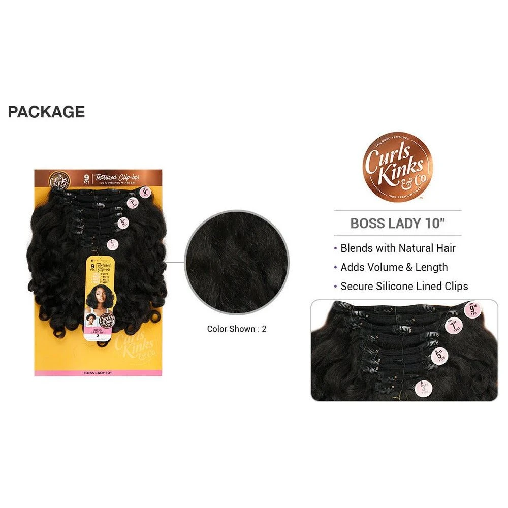 Sensationnel Curls Kinks & Co Synthetic Clip-Ins - Top Lady 10" 7 Sensationnel Curls Kinks & Co Synthetic Clip-Ins - Top Lady 10" - Image 5