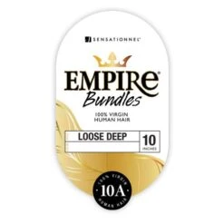Sensationnel Empire 10A Human Hair Loose Deep - 10” To 28” -Beauty Exchanges sensationnel empire 10a virgin human hair loose deep natural black soft curls tangle free 12 to 28 887674