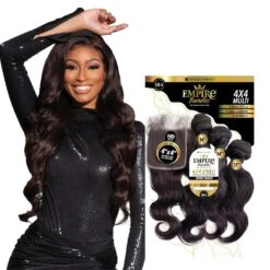 Sensationnel Empire Bundles 100% Human Hair Straight Blonde - 10"–18"
