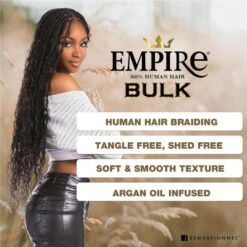 Sensationnel Empire Human Hair – Deep Body Bulk 18" -Beauty Exchanges sensationnel empire human hair deep body bulk 18 soft voluminous tangle free for braids crochet styles 963603