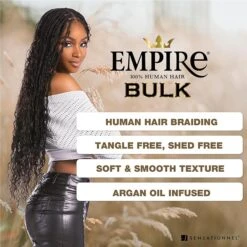 Sensationnel Empire Human Hair – Deep Body Bulk 22" -Beauty Exchanges sensationnel empire human hair deep body bulk 22 soft voluminous tangle free for braids boho crochet styles 187764