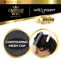 Sensationnel Empire Human Hair Wig Salt And Pepper - Bliss 12 Sensationnel Empire Human Hair Wig Salt And Pepper - Bliss -Beauty Exchanges sensationnel empire human hair wig salt and pepper bliss heat safe contouring mesh cap 293860