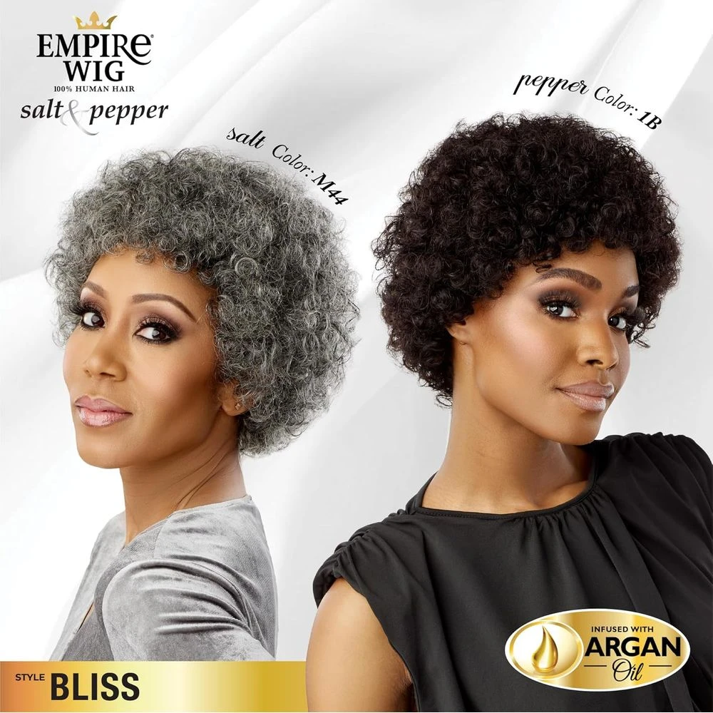 Sensationnel Empire Human Hair Wig Salt And Pepper - Bliss 4 Sensationnel Empire Human Hair Wig Salt And Pepper - Bliss - Image 2