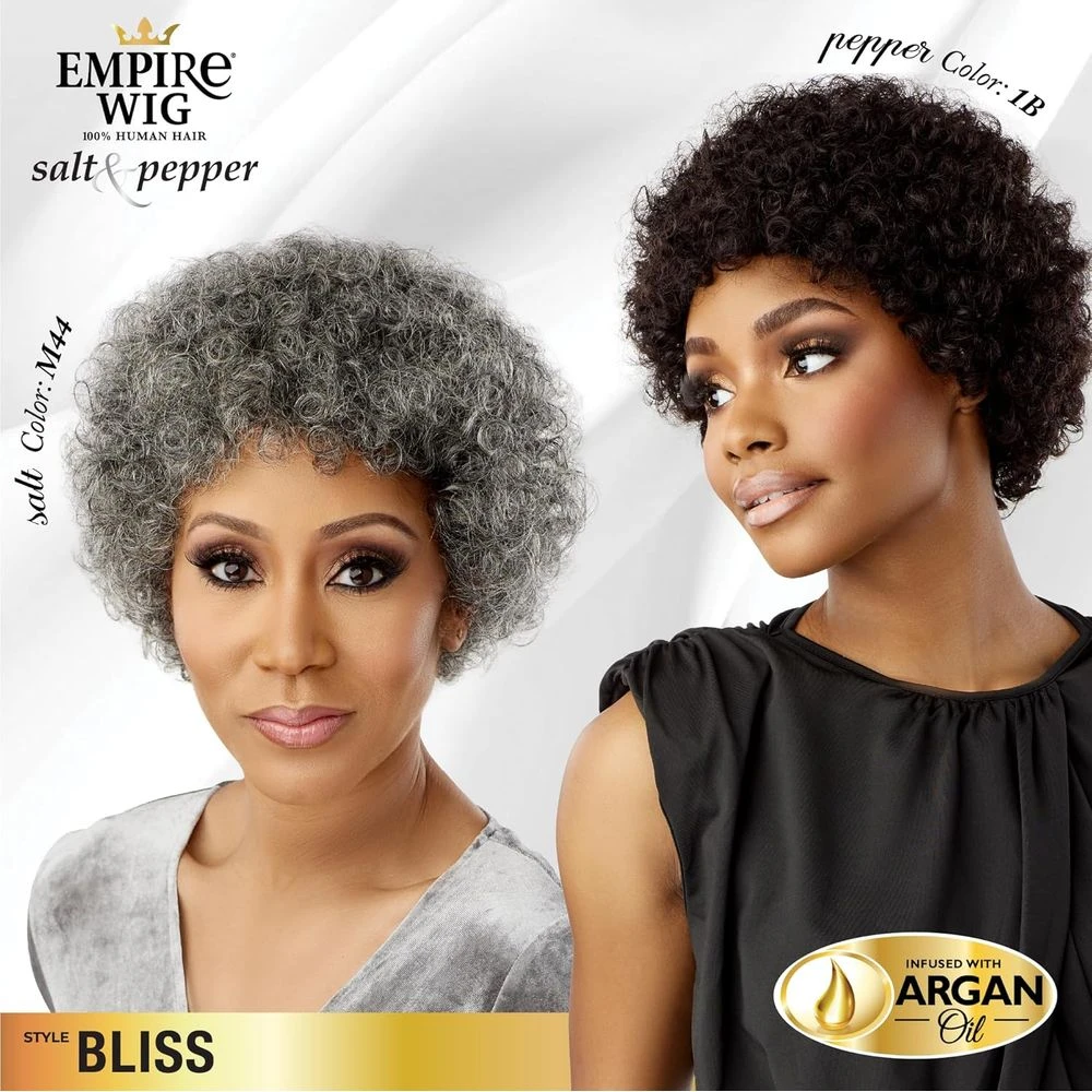 Sensationnel Empire Human Hair Wig Salt And Pepper - Bliss 5 Sensationnel Empire Human Hair Wig Salt And Pepper - Bliss - Image 3