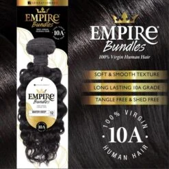 Sensationnel Empire 100% Human Hair Water Deep Wig - 10"-28" -Beauty Exchanges sensationnel empire virgin human hair water deep natural black tangle free long lasting curls 14 to 28 158141