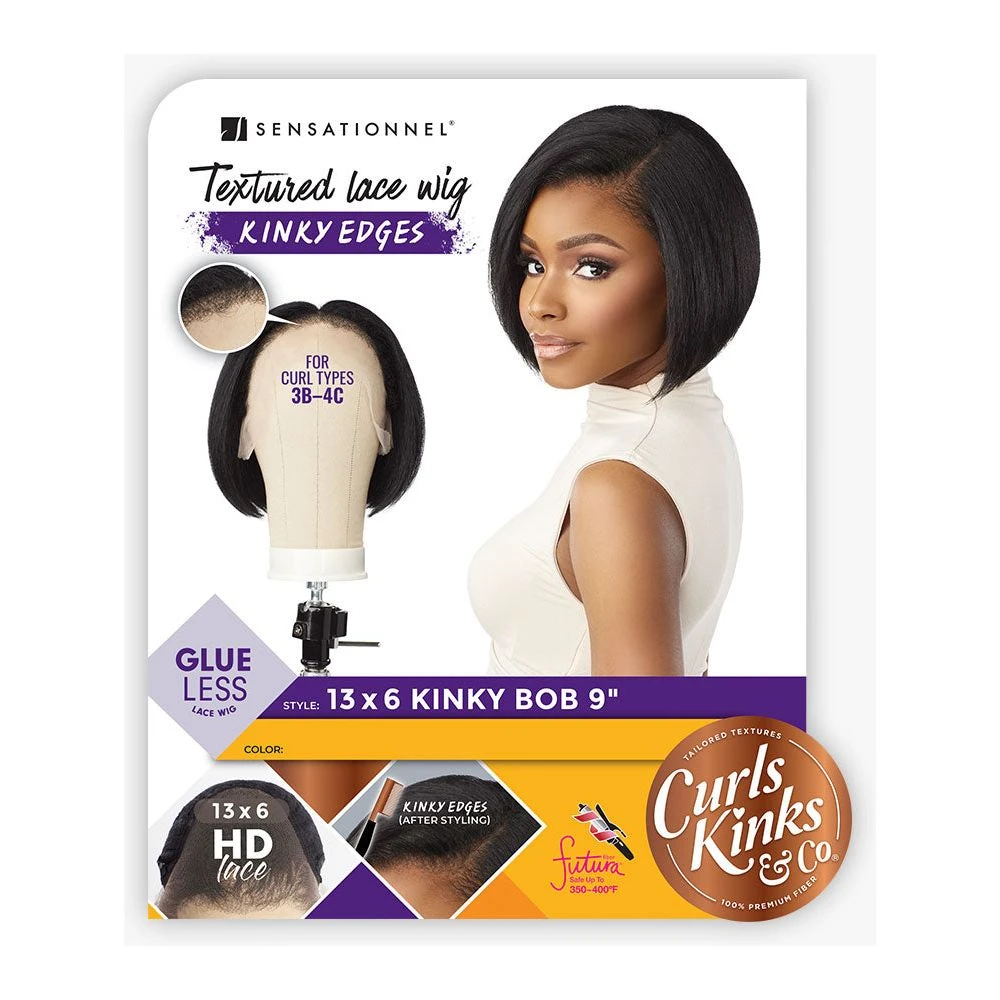Sensationnel Kinky Edges 13x6 Synthetic HD Lace Front Wig - Kinky Bob 9" 5 Sensationnel Kinky Edges 13x6 Synthetic HD Lace Front Wig - Kinky Bob 9" - Image 3