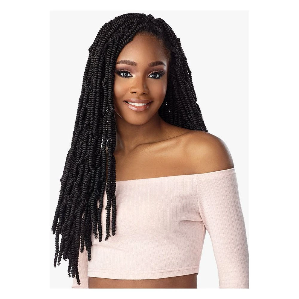 Sensationnel Lulutress Pre-Fluffed Crochet Braid - 3X Afro Twist 24" 3 Sensationnel Lulutress Pre-Fluffed Crochet Braid - 3X Afro Twist 24"