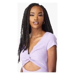 Sensationnel Lulutress 2X Skinny Butterfly Locs – 18" -Beauty Exchanges sensationnel lulutress pre looped crochet braid 2x skinny butterfly locs 18 817967
