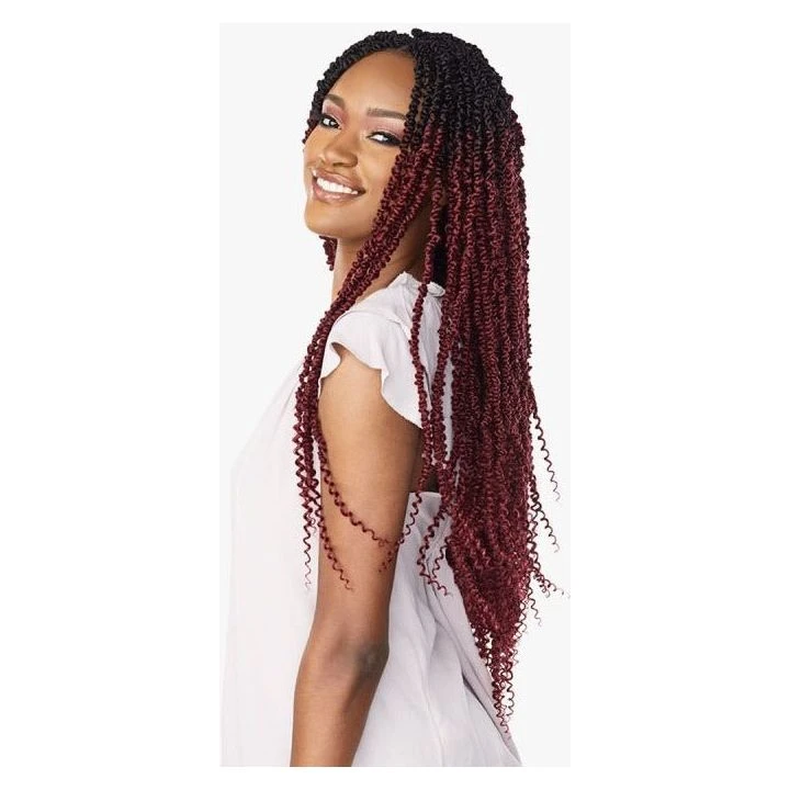 Sensationnel Lulutress Pre-Looped Crochet Braid Skinny 2x Passion Twist 24" 7 Sensationnel Lulutress Pre-Looped Crochet Braid Skinny 2x Passion Twist 24" - Image 5