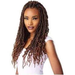Sensationnel Lulutress Pre-Looped Crochet Braiding Hair - 3x Distressed Locs 18"