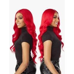 Sensationnel Shear Muse HD Lace Wig – Danisha -Beauty Exchanges sensationnel shear muse danisha red krush hd lace wig bold red shades pre plucked hairline glueless fit one size 668642