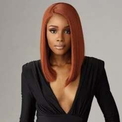 Sensationnel Synthetic Hair Butta Chic Bob Glueless HD Lace Front Wig - LOB Unit 1 -Beauty Exchanges sensationnel synthetic hair butta chic bob glueless hd lace front wig lob unit 1 573722