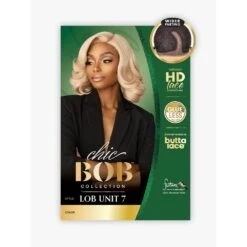 Sensationnel Synthetic Hair Butta Chic Bob Glueless HD Lace Front Wig - LOB Unit 7 -Beauty Exchanges sensationnel synthetic hair butta chic bob glueless hd lace front wig lob unit 7 487225