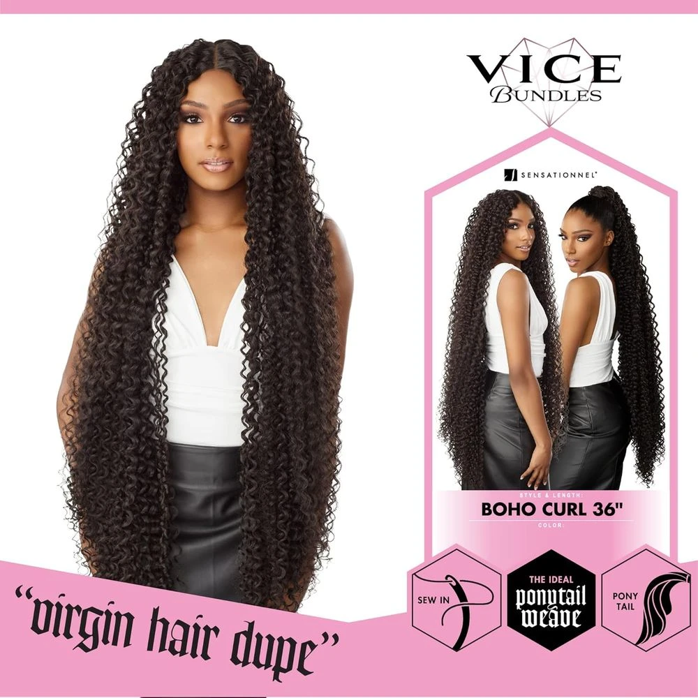 Sensationnel Vice Bundles – Boho Curl 36" 4 Sensationnel Vice Bundles – Boho Curl 36" - Image 2