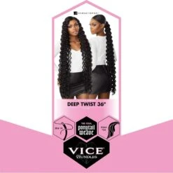 Sensationnel Vice Synthetic Bundles – Deep Twist 36" 11 Sensationnel Vice Synthetic Bundles – Deep Twist 36" -Beauty Exchanges sensationnel vice bundles deep twist 36 virgin hair dupe weave long synthetic twist curl for sew in ponytail styles 864553