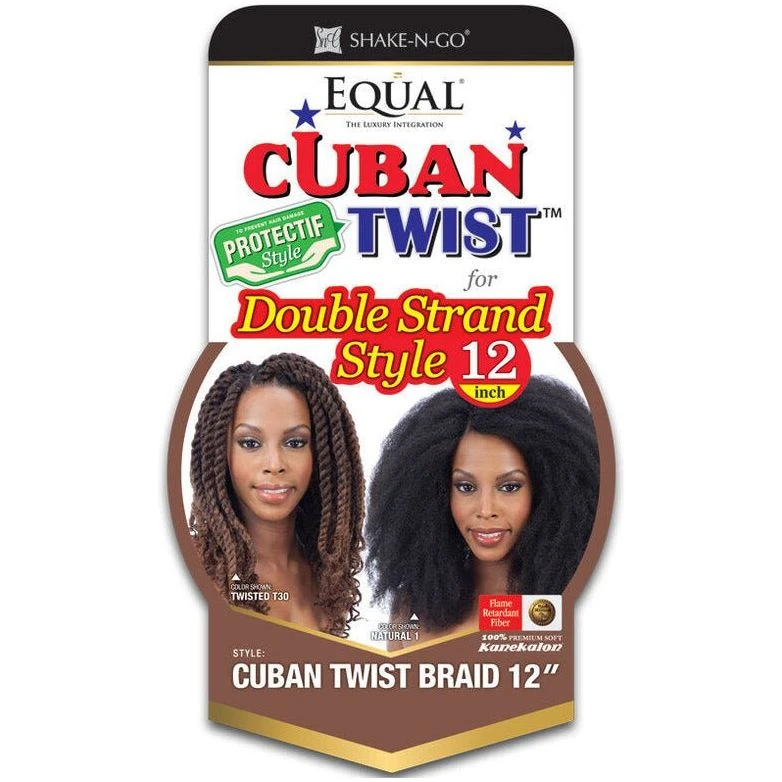 Shake N Go Equal Double Strand Style Cuban Twist Braid Crochet Hair 4 Shake N Go Equal Double Strand Style Cuban Twist Braid Crochet Hair - Image 2