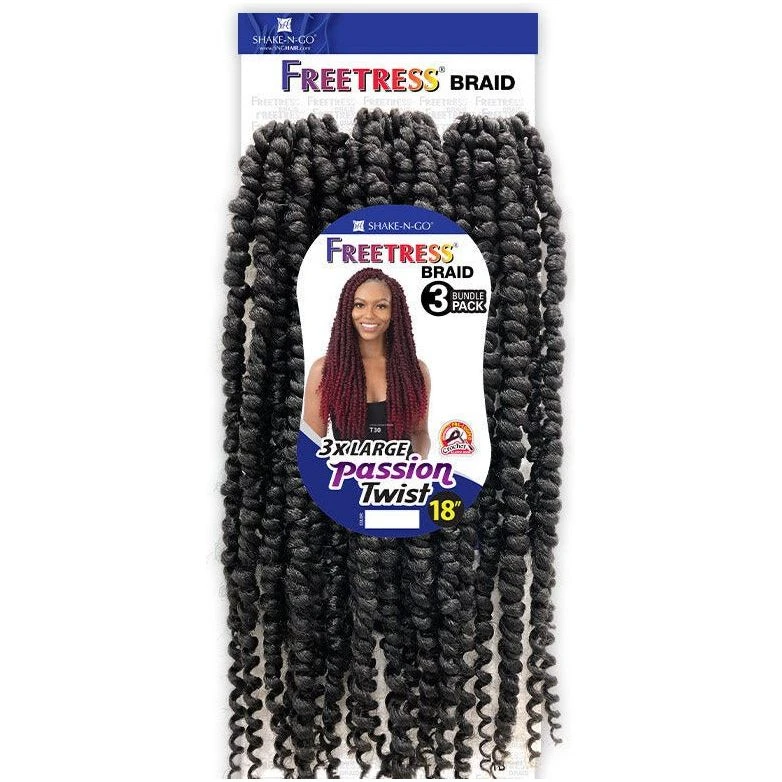 Shake-N-Go Freetress Braid Crochet - 3X Large Passion Twist 18” 4 Shake-N-Go Freetress Braid Crochet - 3X Large Passion Twist 18” - Image 2