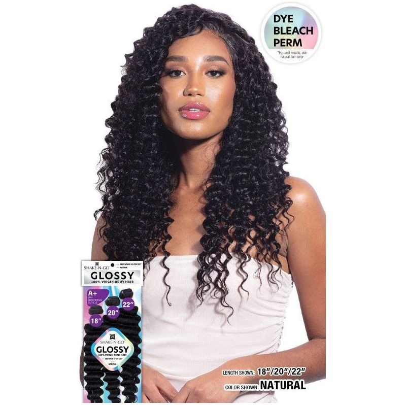 Shake-N-Go Glossy 100% Virgin Remy Hair Bundle Multipack - Deep Wave 6 Shake-N-Go Glossy 100% Virgin Remy Hair Bundle Multipack - Deep Wave - Image 4
