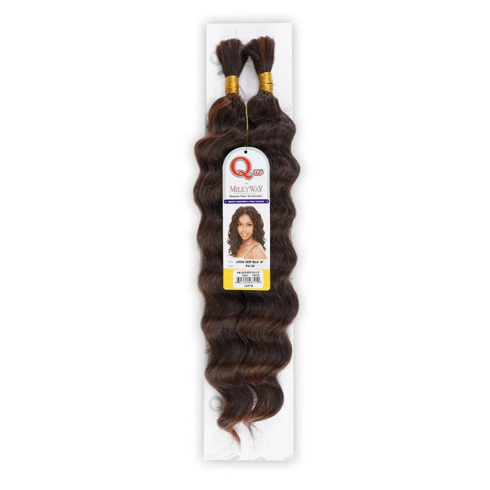 Shake N Go MilkyWay Que Human Hair Deep Bulk - 18" 6 Shake N Go MilkyWay Que Human Hair Deep Bulk - 18" - Image 4