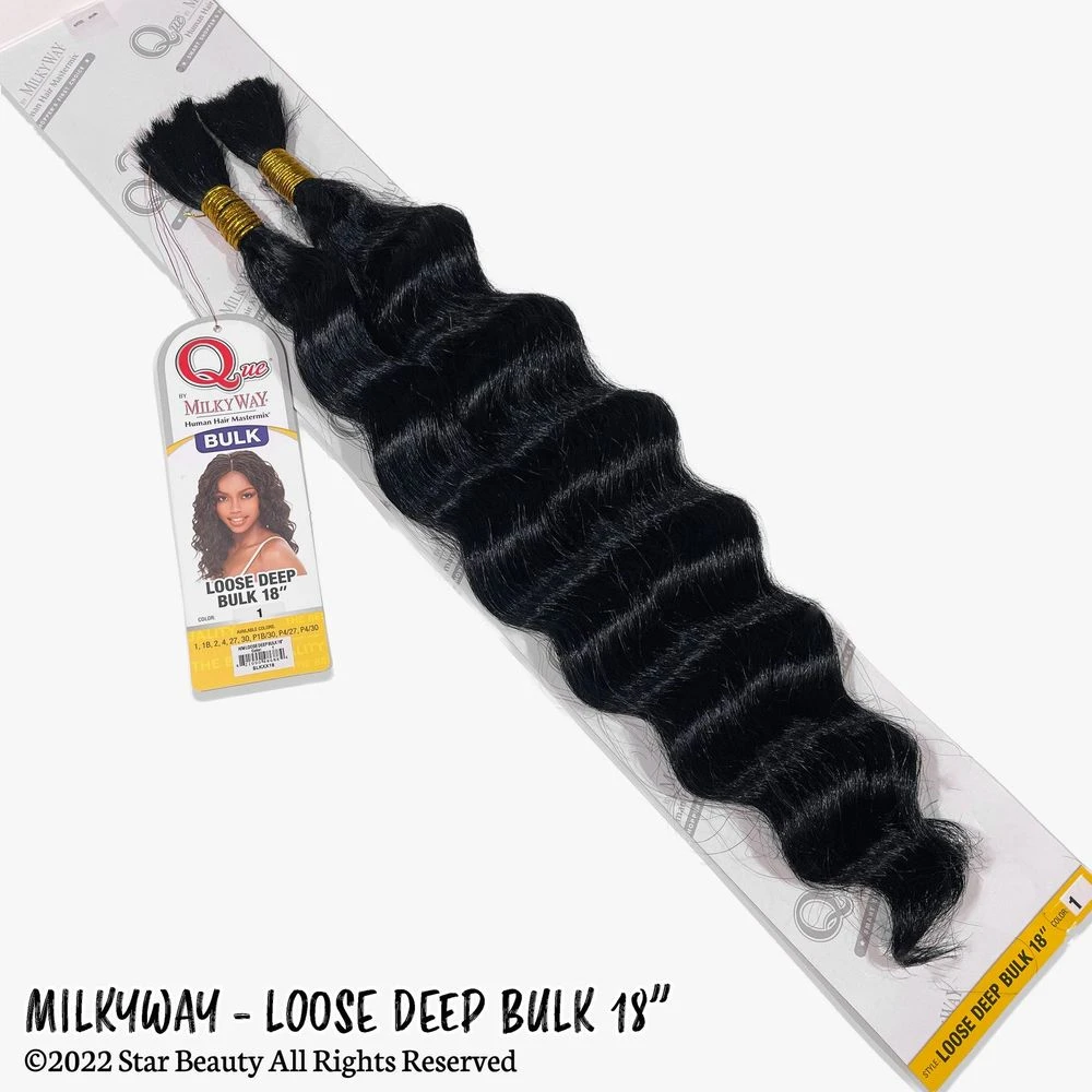 Shake N Go MilkyWay Que Human Hair Deep Bulk - 18" 7 Shake N Go MilkyWay Que Human Hair Deep Bulk - 18" - Image 5