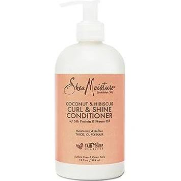 Shea Moisture Coconut & Hibiscus Curl & Shine Conditioner 13oz 3 Shea Moisture Coconut & Hibiscus Curl & Shine Conditioner 13oz