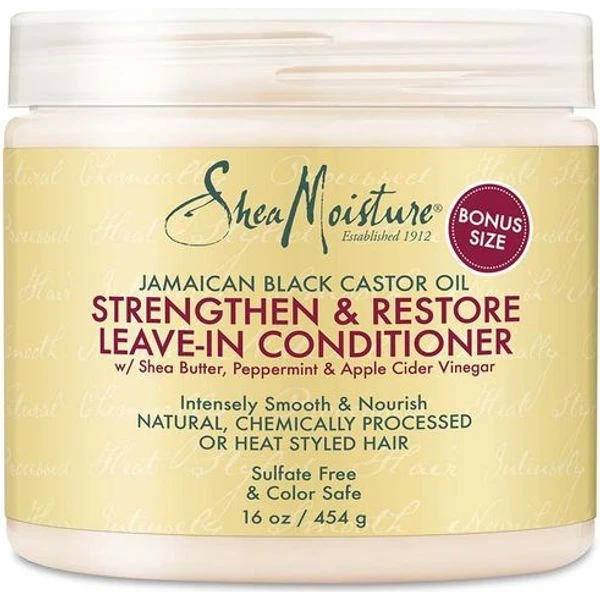 Shea Moisture Jamaican Black Castor Oil Strengthen & Restore Leave-In Conditioner 11oz 3 Shea Moisture Jamaican Black Castor Oil Strengthen & Restore Leave-In Conditioner 11oz