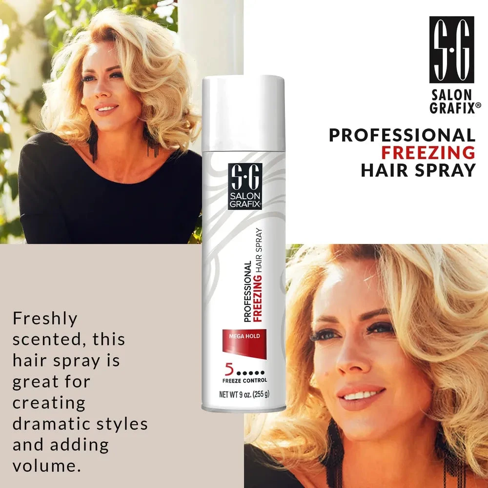Salon Grafix Freezing Hair Spray – Mega Hold – 10oz 6 Salon Grafix Freezing Hair Spray – Mega Hold – 10oz - Image 4