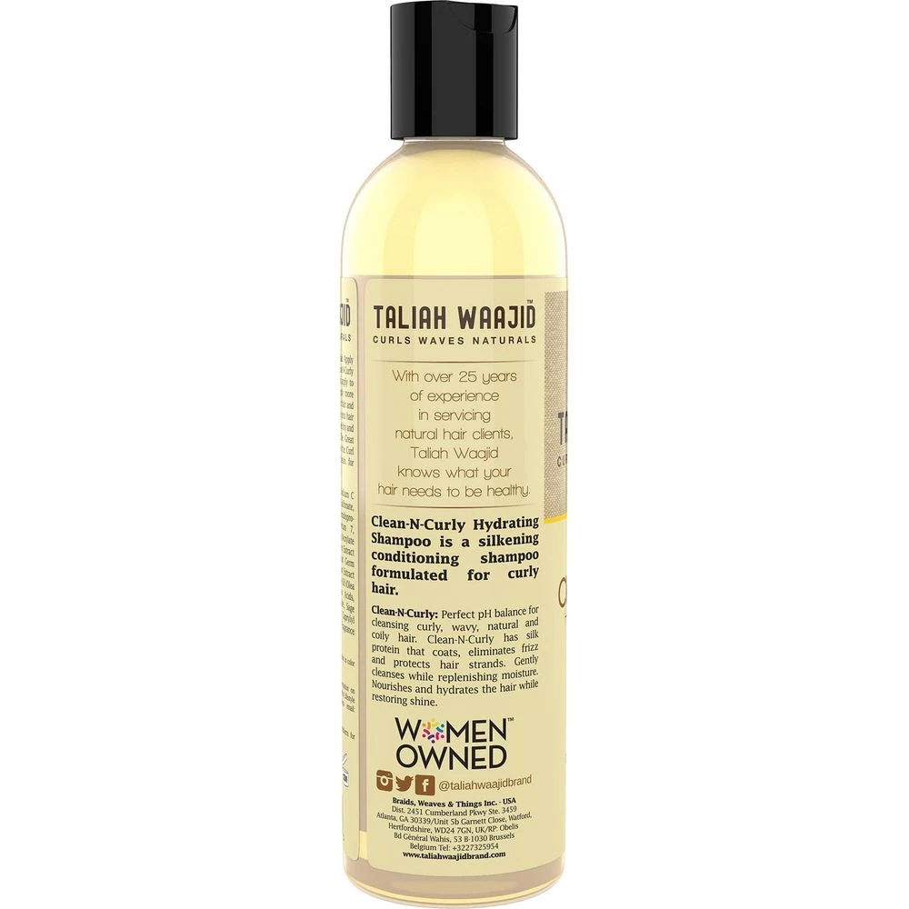 Taliah Waajid Curls Waves And Naturals Clean-N-Curly Hydrating Shampoo - 8 Oz 5 Taliah Waajid Curls Waves And Naturals Clean-N-Curly Hydrating Shampoo - 8 Oz - Image 3