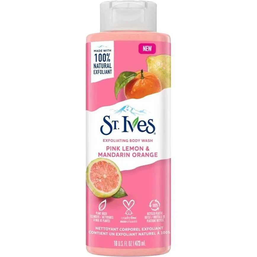 St. Ives Exfoliating Body Wash – Apricot / Pink Lemon – 16 oz 4 St. Ives Exfoliating Body Wash – Apricot / Pink Lemon – 16 oz - Image 2